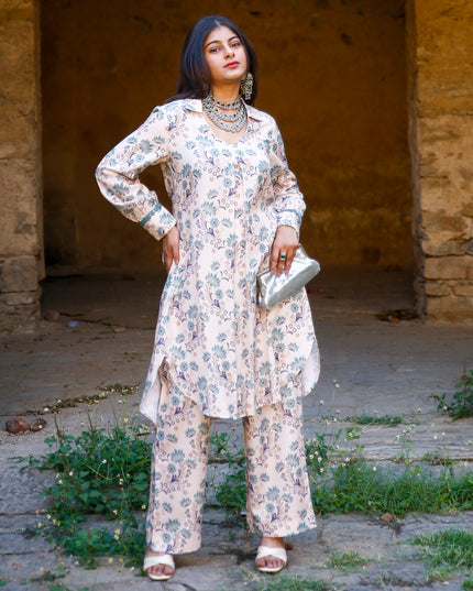 party wear kurta pant set