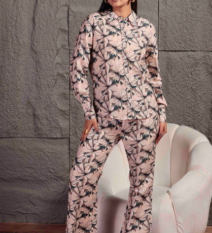 Beig Maslin Co-ord Set For Women