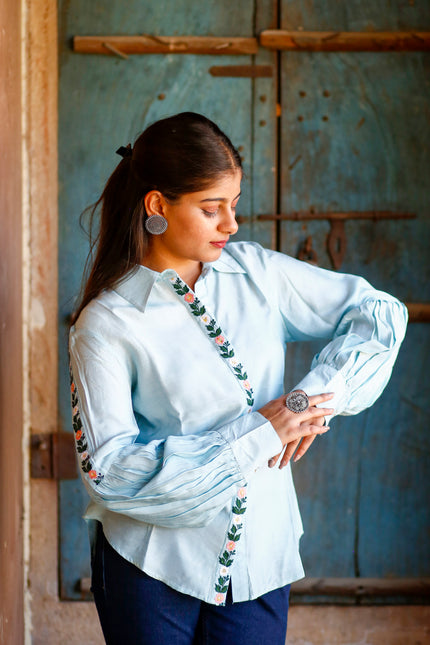 navy blue shirt womens
