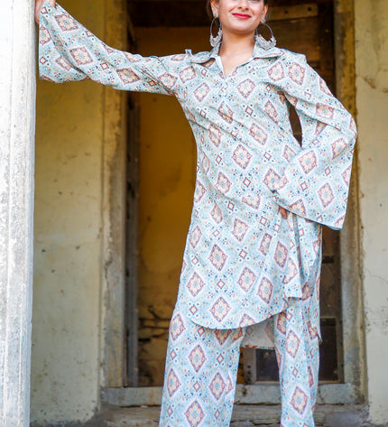 straight pant kurta set