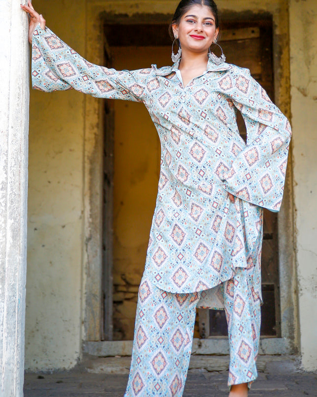 straight pant kurta set