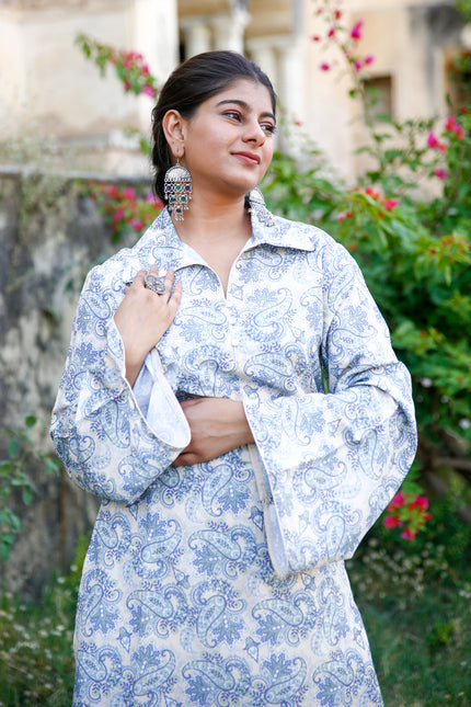 straight pant kurta set