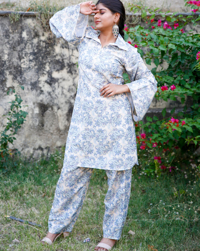 party wear kurta pant set