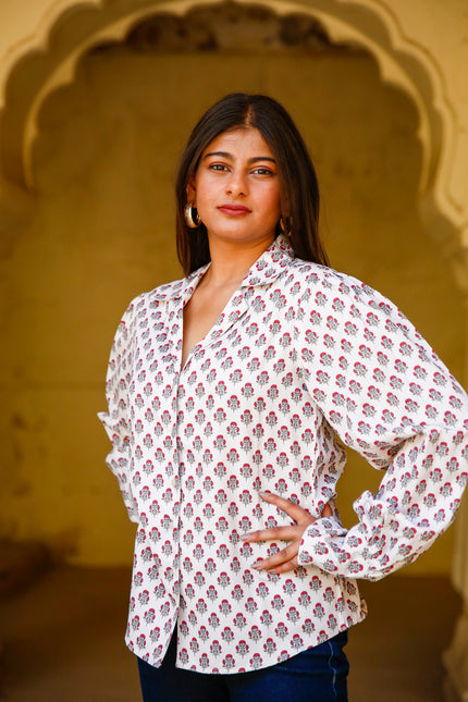 flower print shirt womens