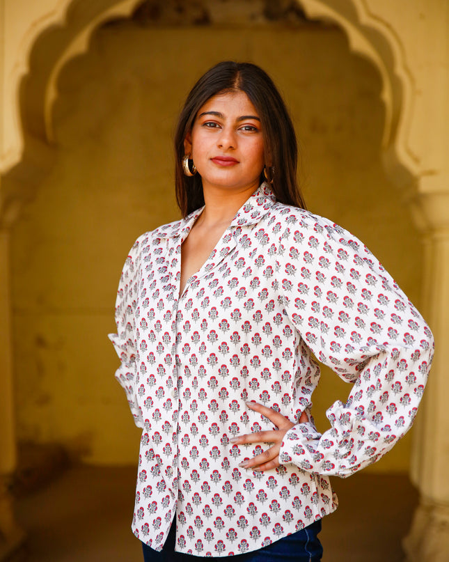 flower print shirt womens