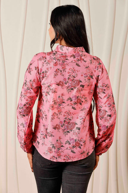 Pink Maslin Shirt For Women